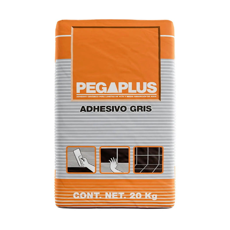ADHESIVO PEGAPLUS GRIS 20 KG
